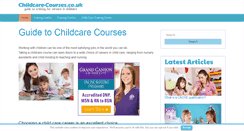 Desktop Screenshot of childcare-courses.co.uk