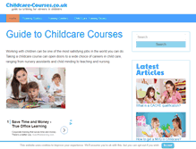 Tablet Screenshot of childcare-courses.co.uk